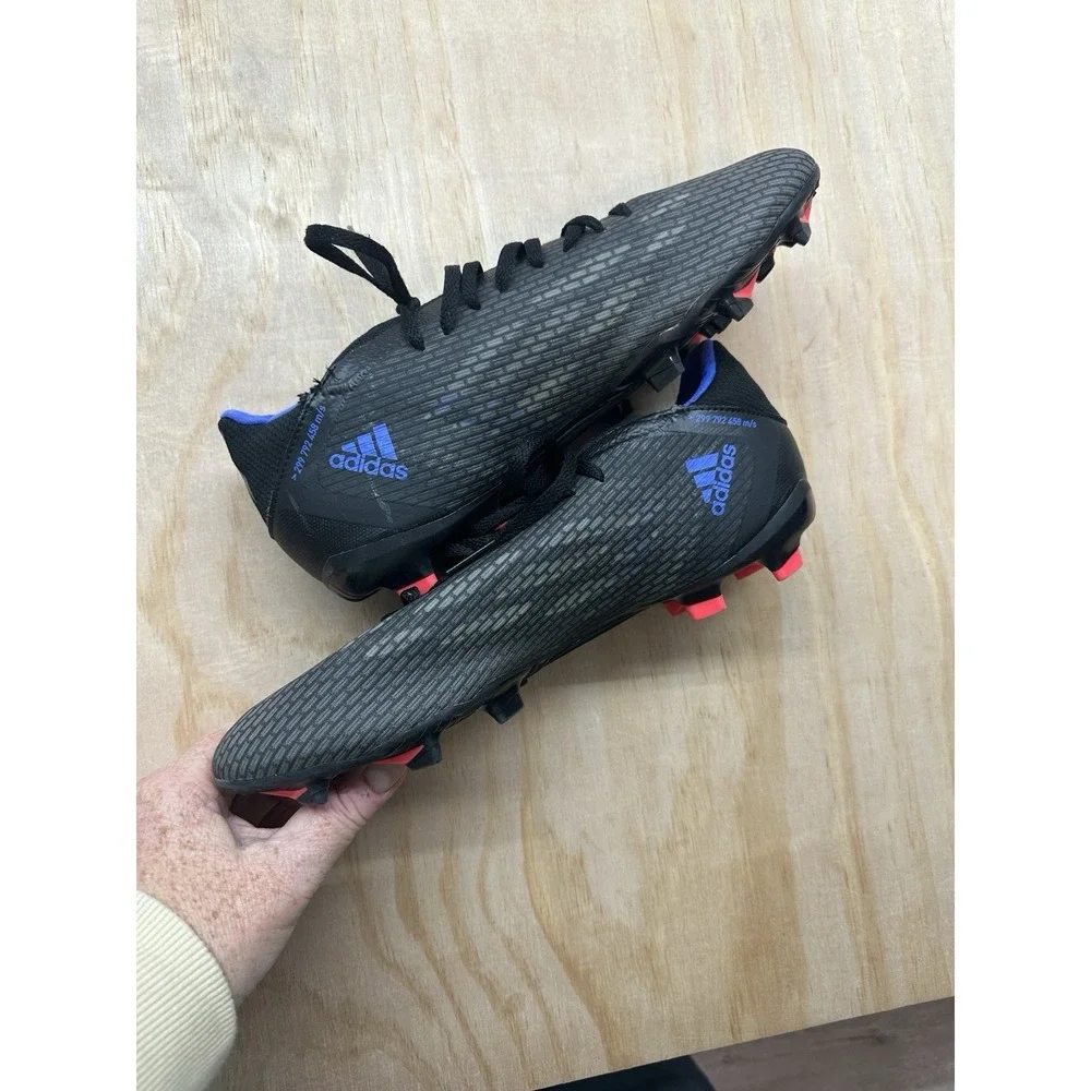 Adidas Speedflow .3 FY3296 Soccer Shoes Sz 10‎ Black Lace Up 299 792 458 m/s